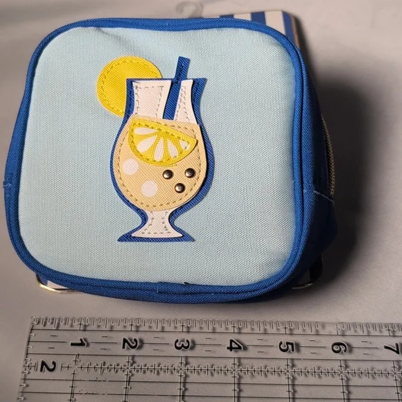 Wandering Moon Small Square Zipper Pouch Lemonade - Picture 6 of 8
